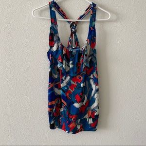 Sleeveless colorful top